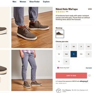 Olukai Nana Hele Wai'apo Men's Chukka Boot 11M